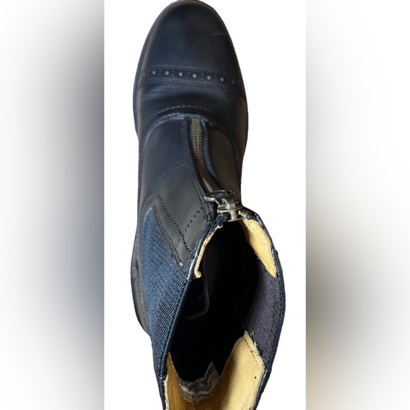 Ovation Women's Tuscany Zip Front Paddock Boot - Black Size 9 EUC - Picture 5 of 12